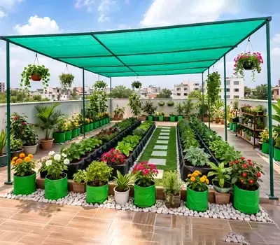 Parking Shade Nets: as a terrace shade structure